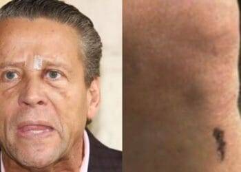 Alfredo Adame se pelea contra una mujer en plena vía pública