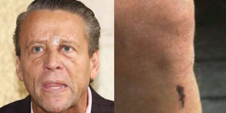 Alfredo Adame se pelea contra una mujer en plena vía pública