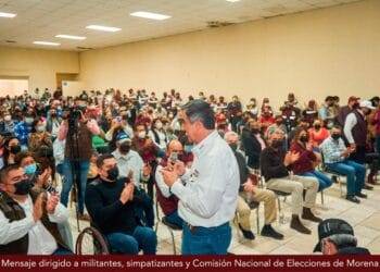 Sostiene Américo Villarreal fraterno encuentro con la militancia de la capital