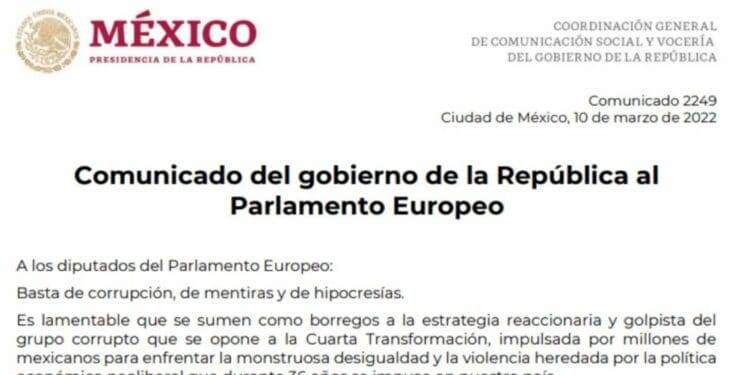 Presidencia de México revira a Parlamento Europeo: «No olviden que ya no somos colonia de nadie»