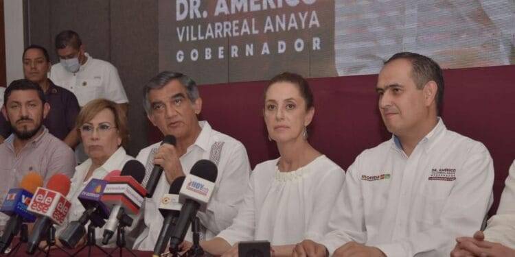 Afirma Sheinbaum que Américo tiene el respaldo de 17 gobernadores de Morena