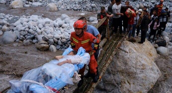 Sismo de magnitud 6.8 en China; al menos 46 muertos