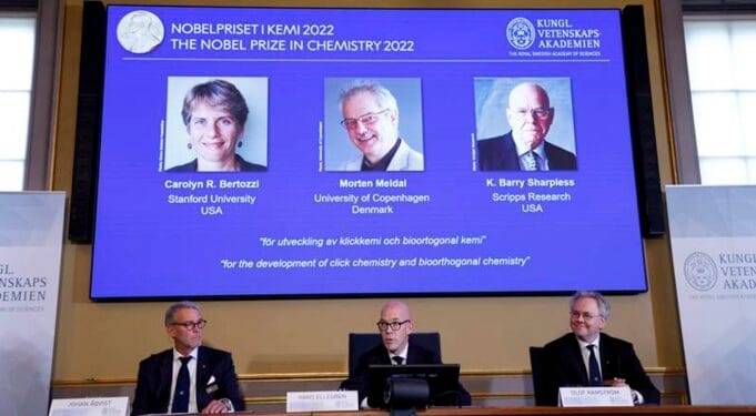 Nobel de Química 2022: premian a tres científicos por la combinación de moléculas