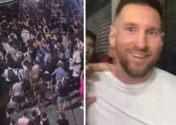 ¡Locura en Argentina! Messi fue a cenar a una parrilla y una multitud lo esperó fuera