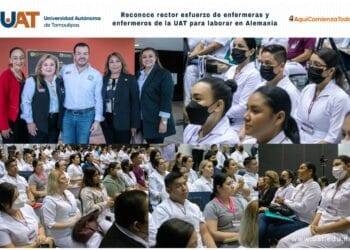 Reconoce rector esfuerzo de enfermeras y enfermeros de la UAT para laborar en Alemania