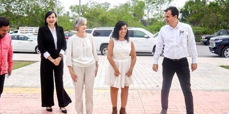La titular del Sistema Nacional DIF Nuria Fernández ya está en Tamaulipas