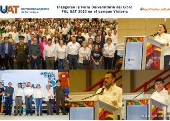 Inauguran la Feria Universitaria del Libro FUL UAT 2023 en Victoria