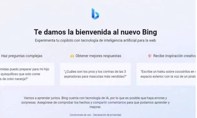 Bing, el buscador de Microsoft, ya incorpora Inteligencia Artificial en español