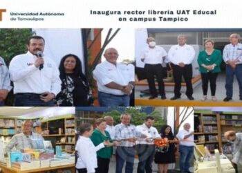 Rector de la UAT inaugura en el campus Tampico librería FCE -EDUCAL