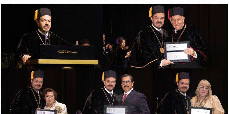 Preside rector de la UAT homenaje al personal académico