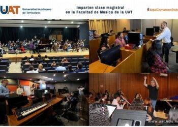 Imparten clase magistral en la Facultad de Música de la UAT