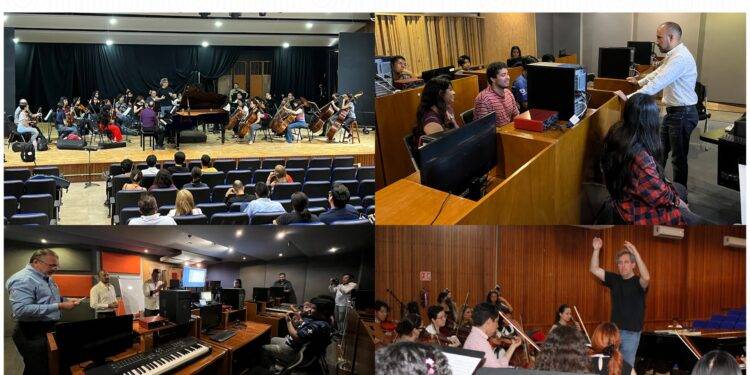 Imparten clase magistral en la Facultad de Música de la UAT