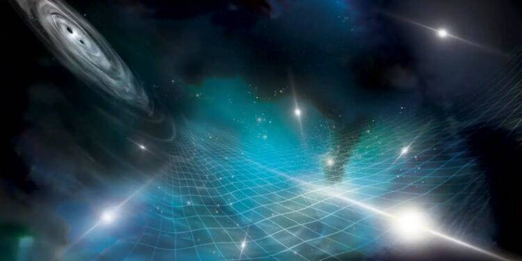 El espacio-tiempo está siendo deformado por las ondas gravitatorias