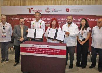 El Gobernador Américo Villarreal y Layda firman convenio para impulsar el desarrollo energético