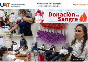 Promueve la UAT campaña de donación sangre Más Vida