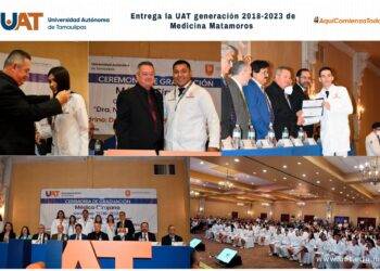 Entrega la UAT generación 2018-2023 de Medicina Matamoros