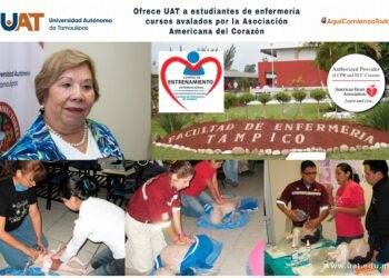 Ofrece UAT a estudiantes de Enfermería cursos avalados por la Asociación Americana del Corazón