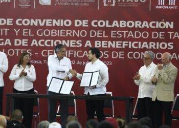 Firman Tamaulipas e Infonavit convenio para beneficiar a 115 mil trabajadores