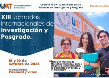 Convoca la UAT a participar en las Jornadas Internacionales de Investigación y Posgrado