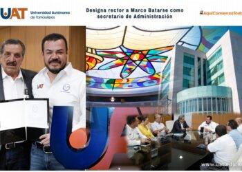 Designa rector a Marco Batarse como secretario de Administración de la UAT