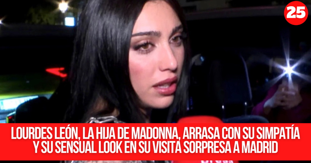 Lourdes León La Hija De Madonna Arrasa Con Su Simpatía Y Su Sensual