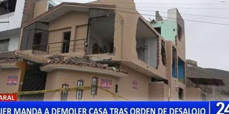 Mujer que mandó a demoler casa que construyó en terreno de su exsuegro explica su decisión: “Me ha costado esfuerzo”