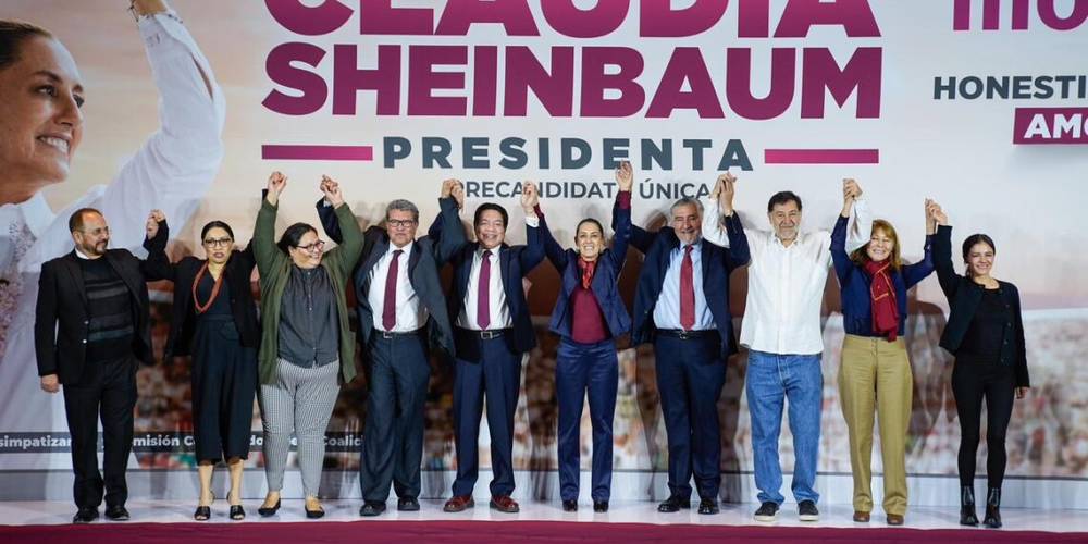 CLAUDIA SHEINBAUM PRESENTA EQUIPO DE PRECAMPAÑA RUMBO A LA PRESIDENCIA DE LA REPÚBLICA
