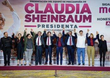 CLAUDIA SHEINBAUM PRESENTA EQUIPO DE PRECAMPAÑA RUMBO A LA PRESIDENCIA DE LA REPÚBLICA