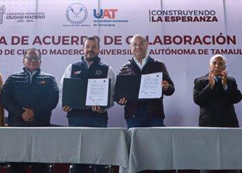 La UAT y Ayuntamiento de Madero firman acuerdo de colaboración