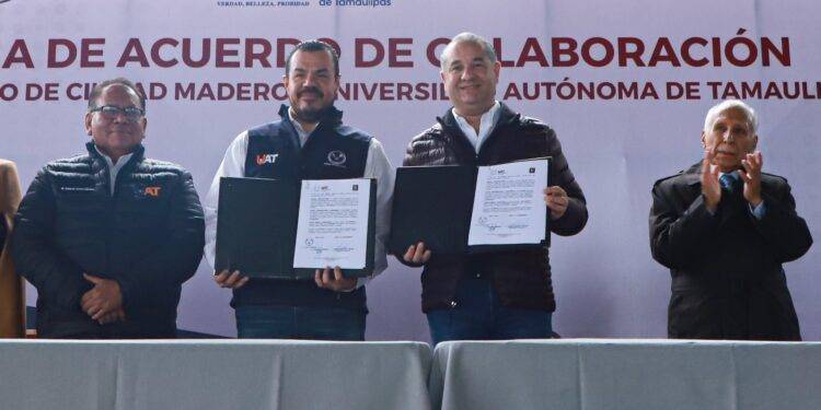 La UAT y Ayuntamiento de Madero firman acuerdo de colaboración