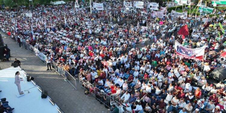Destaca Claudia Sheinbaum medio ambiente y educación como prioridad del segundo piso de la Cuarta Transformación en Tula de Allende, Hidalgo
