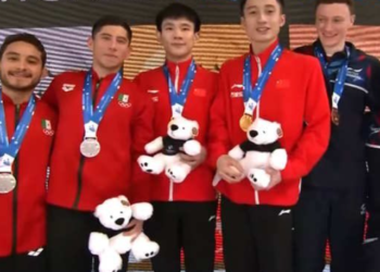 Mexicanos ganan plata en plataforma de 10 metros sincronizados en Canadá