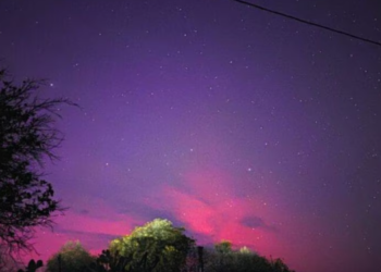Auroras boreales, provocadas por las tormentas solares, invaden los cielos de México