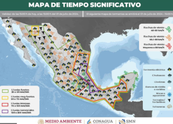 Se esperan lluvias fuertes en algunas regiones de Coahuila