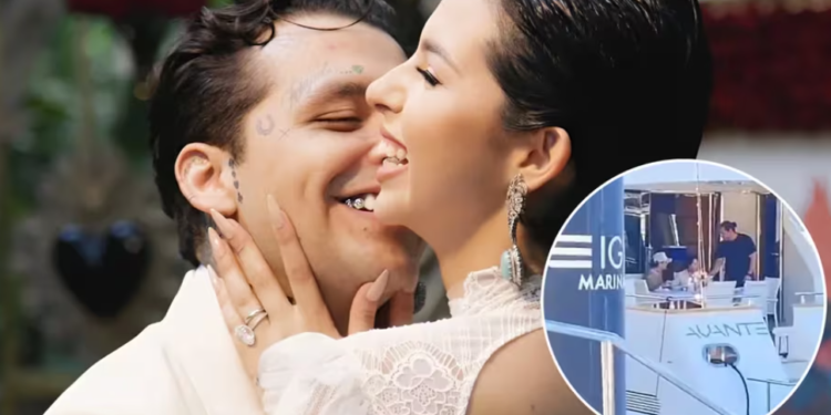 Ángela Aguilar publica romántica foto con Nodal en su luna de miel y lanza misterioso mensaje