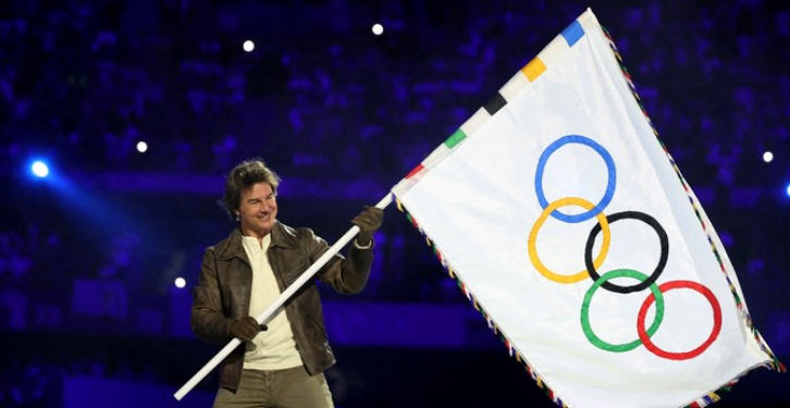Hace Tom Cruise su misión olímpica en París