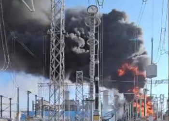 Se registra incendio en termoeléctrica de Nava