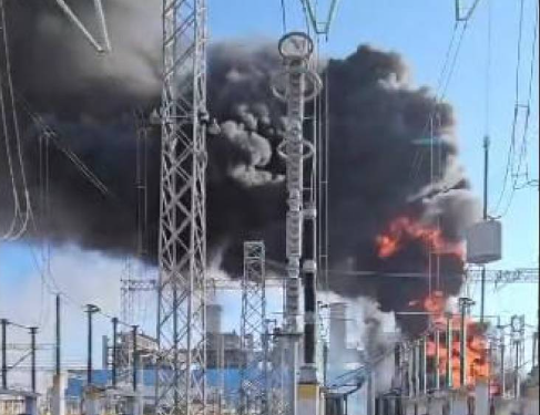 Se registra incendio en termoeléctrica de Nava