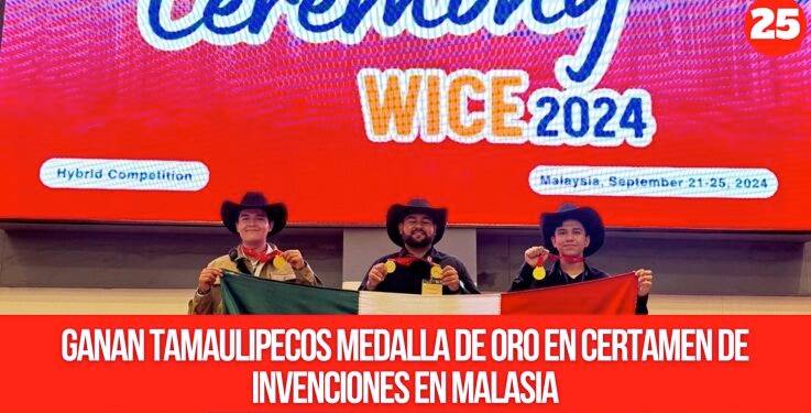Ganan tamaulipecos medalla de oro en Certamen de Invenciones en Malasia