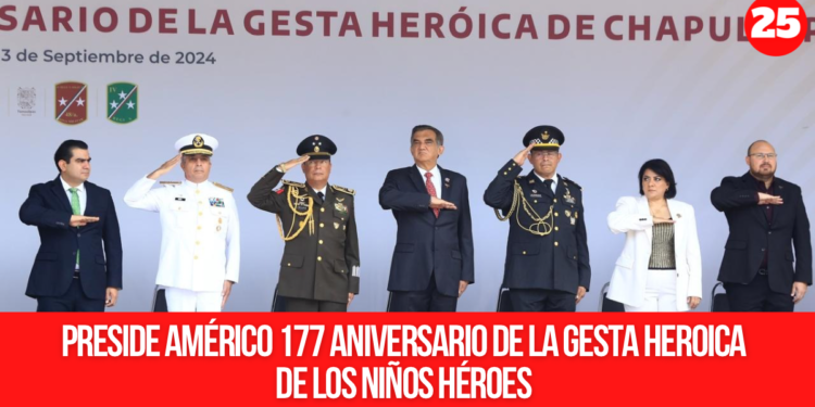 Preside Américo 177 aniversario de la gesta heroica de los Niños Héroes