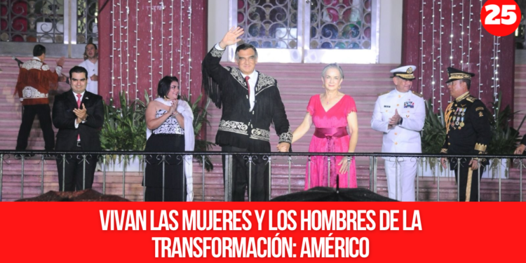 Vivan las mujeres y los hombres de la transformación: Américo