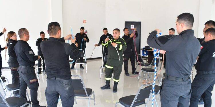 Continúa Guardia Estatal preparación para atender diferentes emergencias
