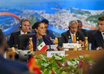 Sheinbaum defiende en el G-20 destinar el 1% del gasto militar mundial a la reforestación