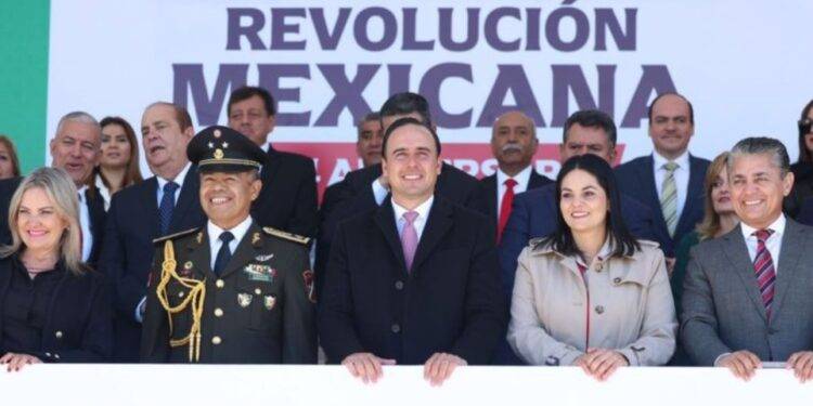 El Gobernador de Coahuila encabeza conmemoración del 114 aniversario desde Piedras Negras