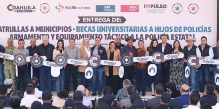 Coahuila Refuerza su Seguridad con Nuevas Patrullas, Equipamiento y Becas Universitarias