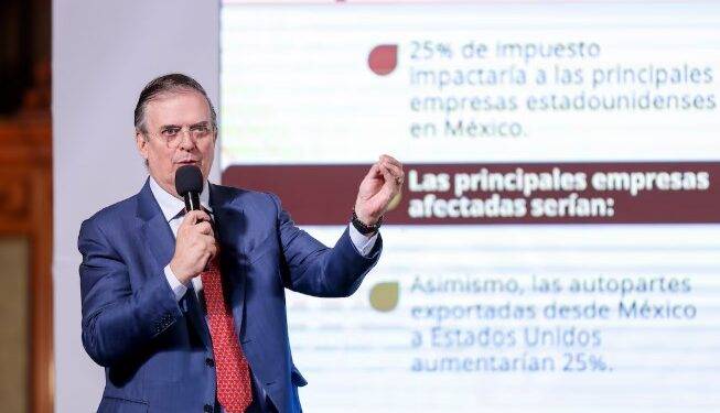 Ebrard advierte que los aranceles de Trump pondrían en riesgo 400.000 empleos en EE.UU.