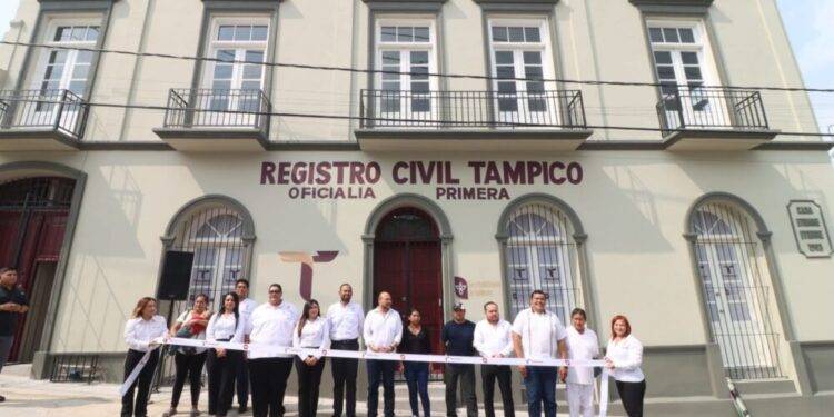 Inauguran nuevas oficinas de la Oficialía Primera del Registro Civil en Tampico