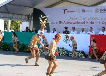 Encabeza Américo Villarreal desfile por el 114 Aniversario del Inicio de la Revolución Mexicana