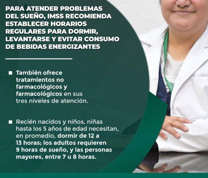 IMSS Coahuila recomienda priorizar horas de sueño para mejorar la salud y el rendimiento diario
