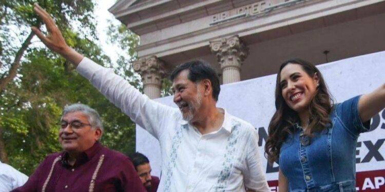 Cecilia Guadiana recibe al Presidente de la Mesa Directiva del Senado, Gerardo Fernández Noroña, en Saltillo